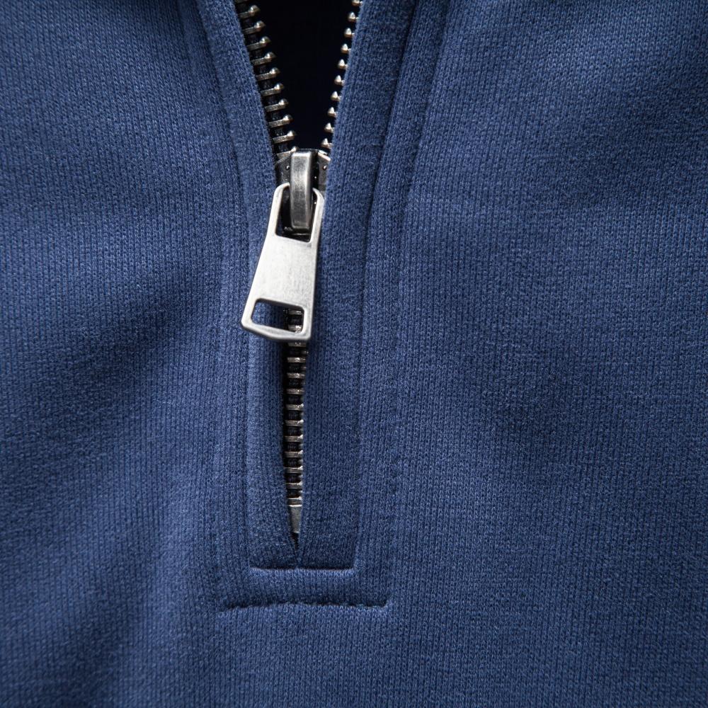 AIOPESON Half Zip Katoenmix Sweatshirts Opstaande Kraag Geribbelde Manchetten Raglanmouw Casual Sport Heren Herfst Winter Warm Pullover