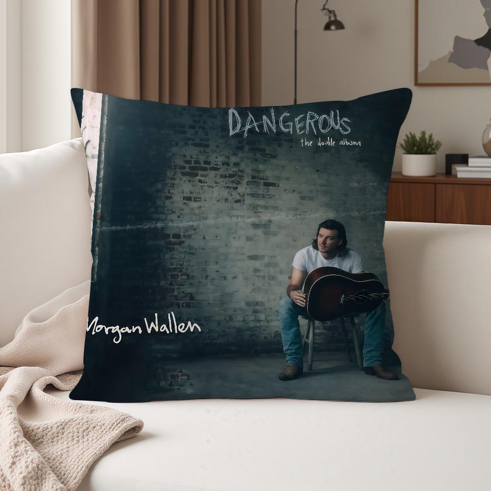 Singer M-Morgan W-Wallen Pillow Case Suitable For Bedrooms Living Rooms Cars Home Decoration