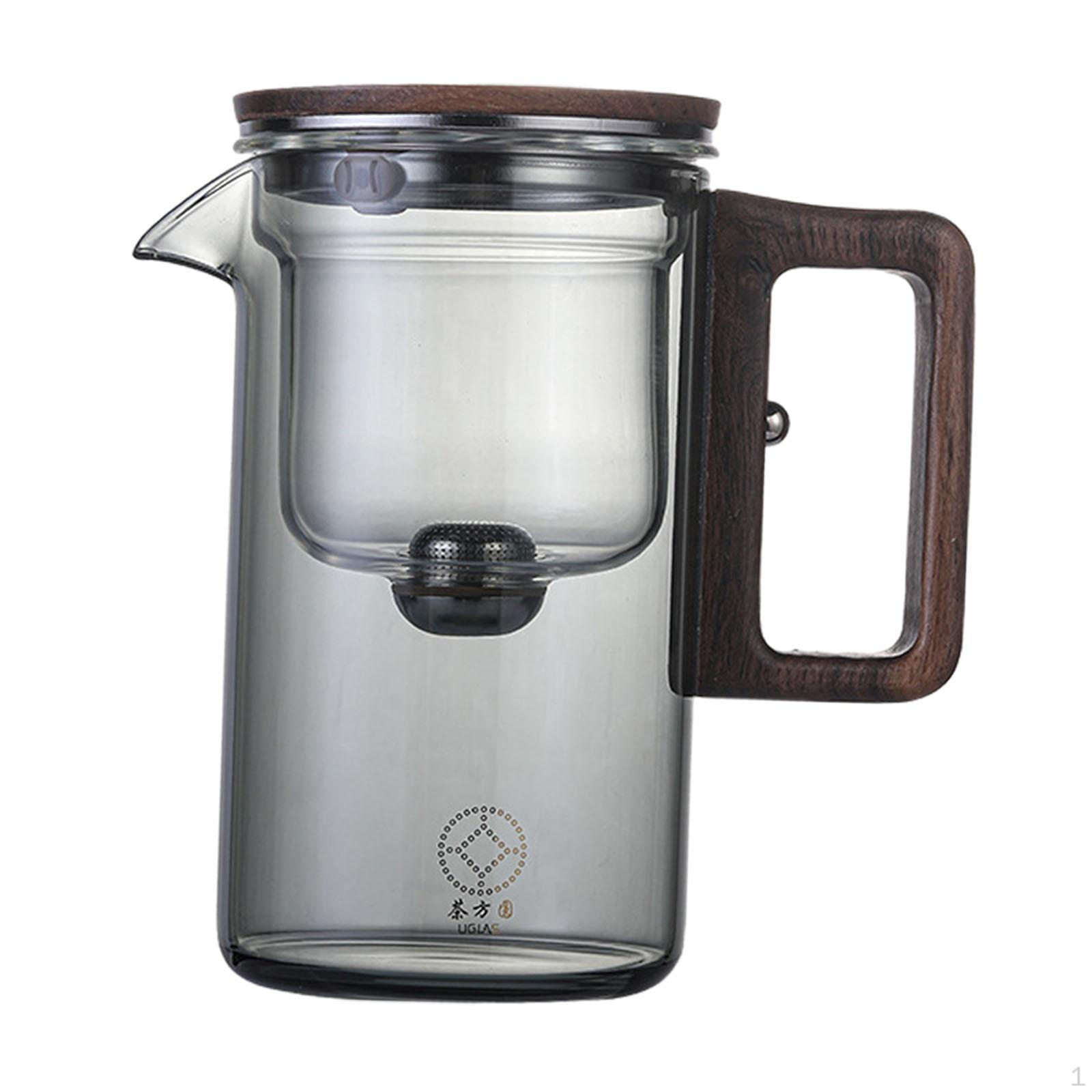 

Стеклянный чайник, съемный заварочный чайник, портативный съемный термостойкий чайник, цветущий 530ml Grey