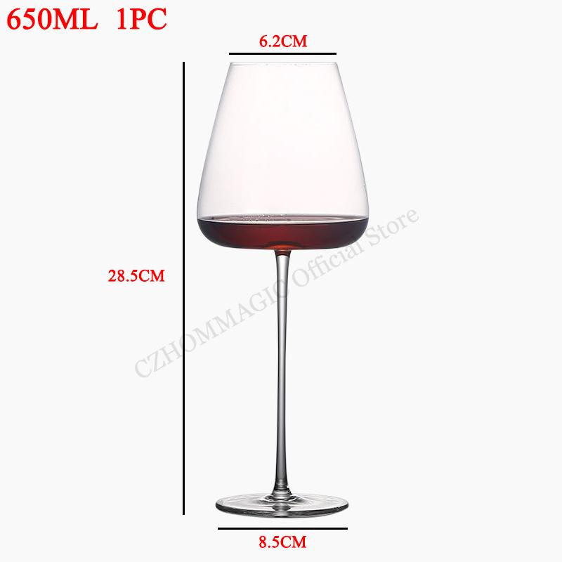4/2/1Pcs Crystal Goblet Red Wine Glass Cup Kitchen Tool Drinkware Champagne Glasses Bordeaux Burgundy Wedding Square Party Gifts