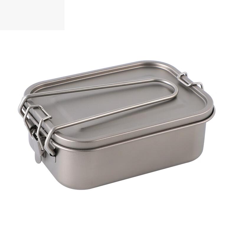 Pure Titanium Outdoor Lunch Box with Handle