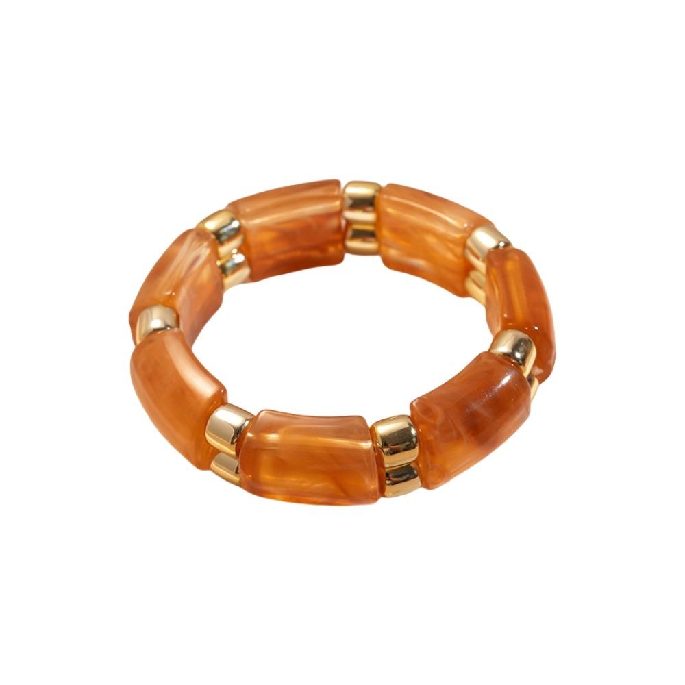 Wide Acrylic Bangle Geometric Retro Hand Ring Temperament Exaggerated Bracelet  Gift