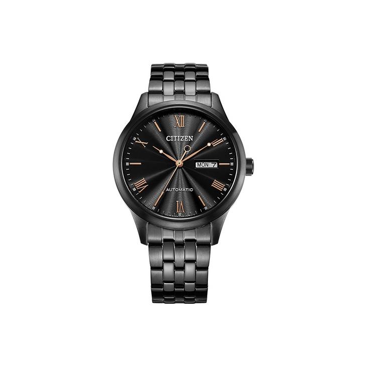 

CITIZEN Mechanical Movement Stainless Steel Strap Watch Men s Watches Black Dial NH7505-84E Regular Watch Box