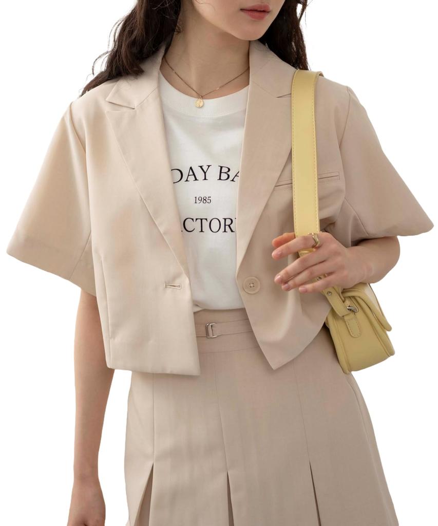 WEGO Short Sleeve Perfect for and Natural Size F Women's Shirt, Linen-Like, Breathable, Girly, Casual, Spring, Summer, Fall, Color,