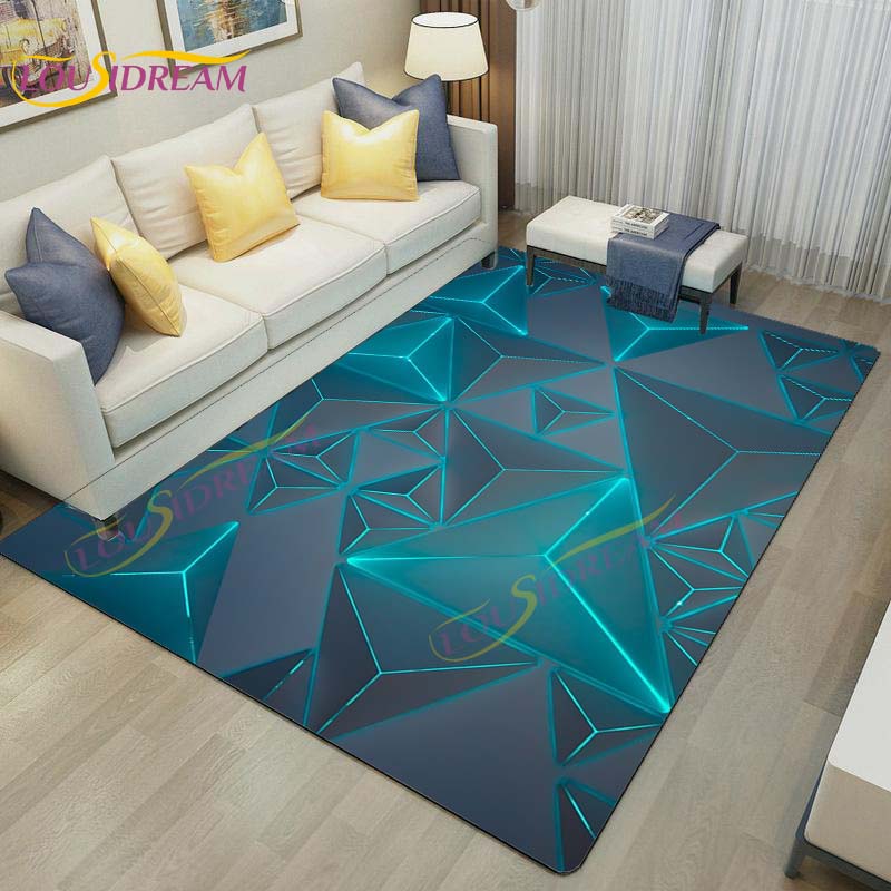 3D Vortex Illusion Rug Abstract Rug Modern Carpets for Living Room Area Rug Non Slip Floor Rug Teen's Rug Game Room Rug Play Mat