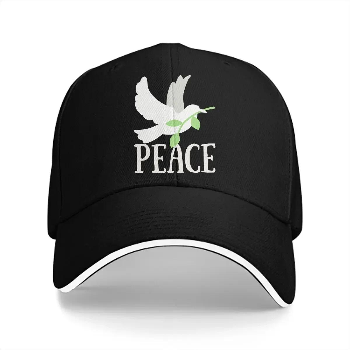 

Бейсболка с оливковой ветвью Унисекс Кепки Козырек Защита Snapback Голубь мира Подарки Кепки One Size