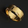 Accessories Fashion Micro Diamond Business Ring Neutral Ring Full Diamond Gold Plated