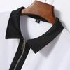 Autumn and Winter Casual Long-sleeved Men's Half-zip Slim Fit Versatile Lapel Bottoming Shirt