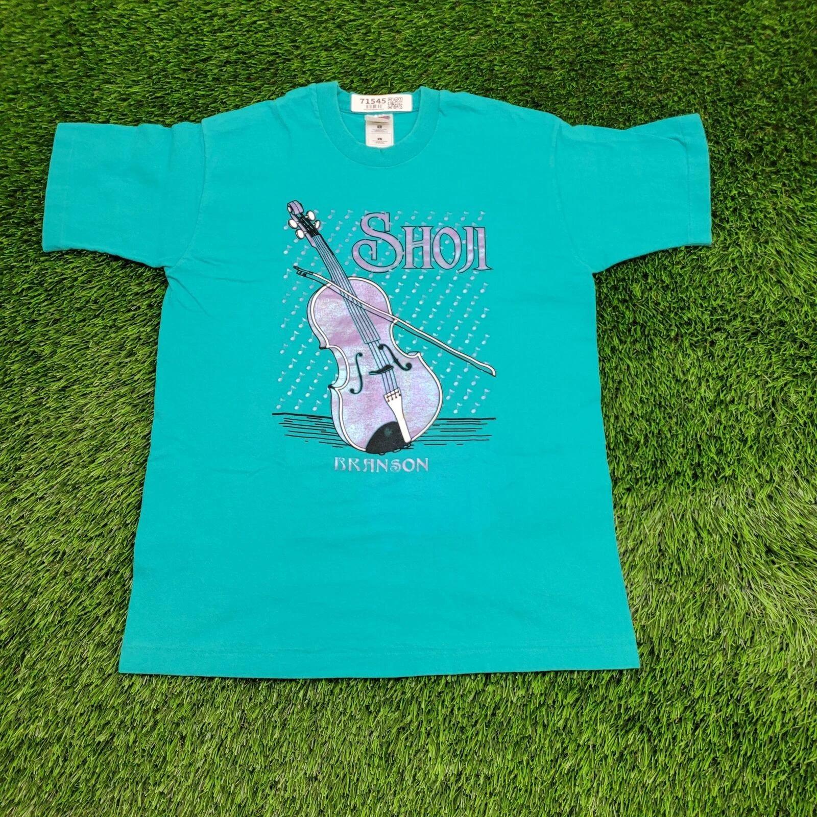Vintage Fruit-of-The-Loom Shirt M/L 20x27 Blue Shoji-Branson XL