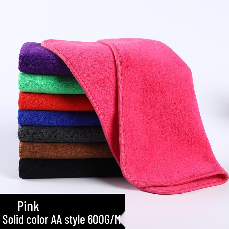 Two-Color Coral Fleece Towels: Perfect for Car Wash, Cleaning, Fishing Gear, or Kitchen Use