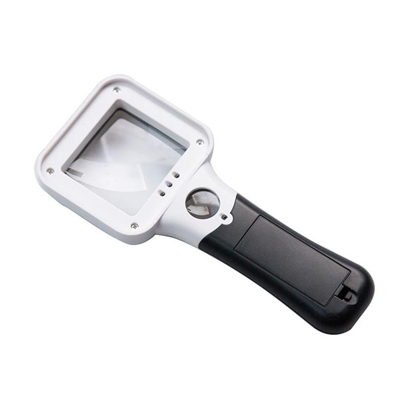 

Handheld Reading Magnifier 5X 45X Illuminated Magnifying Glass With Led Lights Uv Lamp Jewelry Loupe Glass For Repair Soldering ONE SIZE