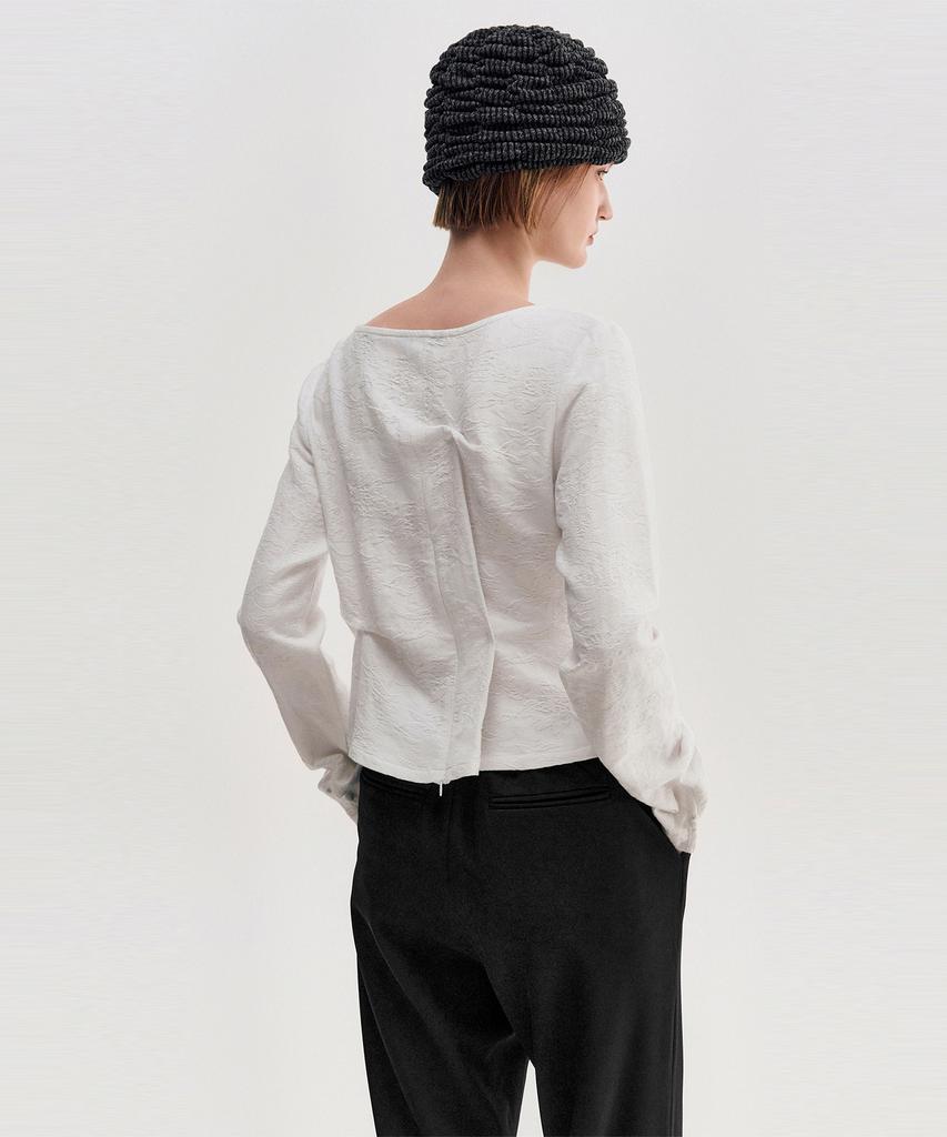 Kimjisu Melange Ruched Beanie _ Black