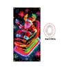 Christmas UV Fluorescent Door Banner/cover Background/holiday Party Decoration/Christmas Decorative Hanging Cloth