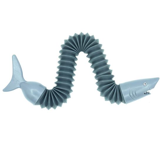 Shark Stretch Tube Flexible DIY Telescopic Squeezing Pipe Vent Toy Stress Relief Cute Decompression Fidget Pipe Sensory Toys Children Toy Gift