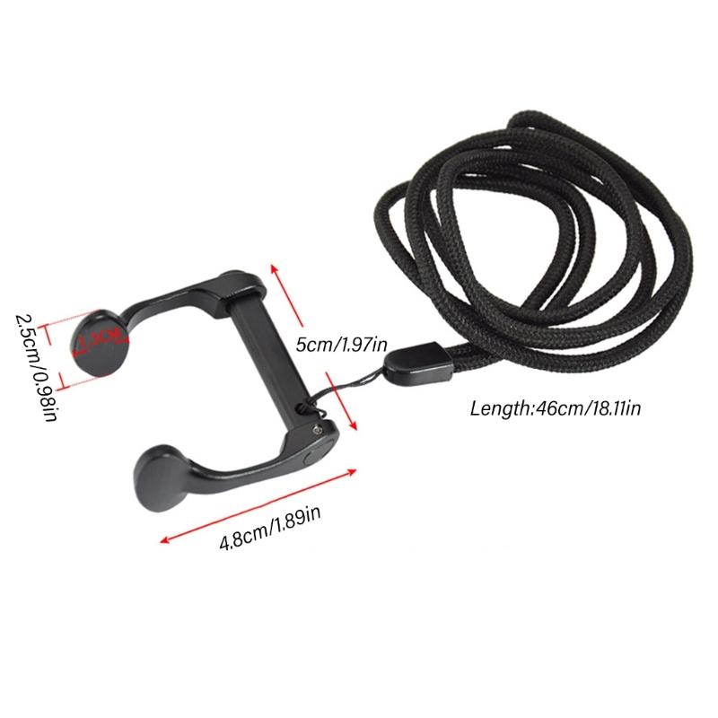 Nonslip Swimming Nose Plug Adults Nose Protector Aluminum Alloy Diving Nose Clip with Lanyard for Diving Training