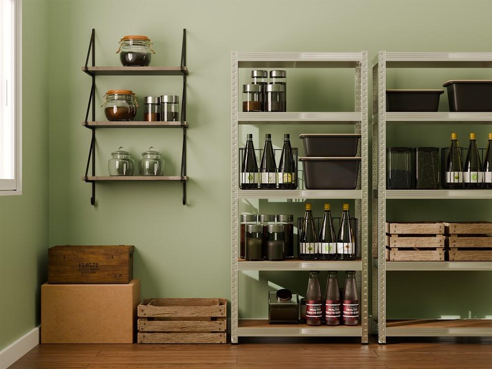 G7030 Metal Garage Storage Rack 5 Shelves 150X30X70 Galvanized