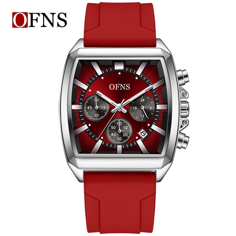 Ofns Classic Six-Hand Chronograph Men's Sports Watch, 30M Waterproof Quartz