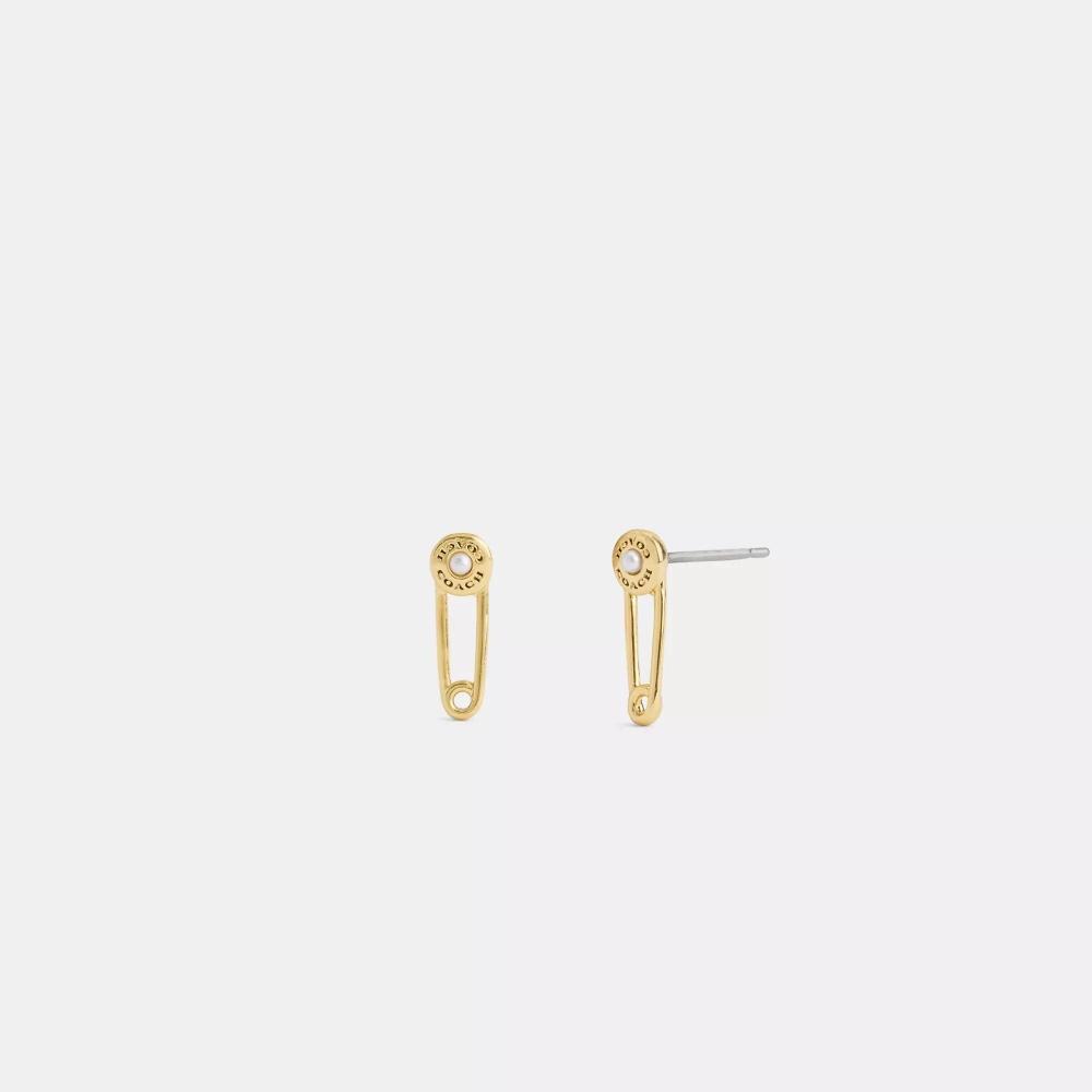 

Серьги-гвоздики Coach Safety Pin золотистый