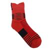 1 Pair Cotton Sports Socks Men Thicken Basketball Breathable No Sweat Running SocksRed