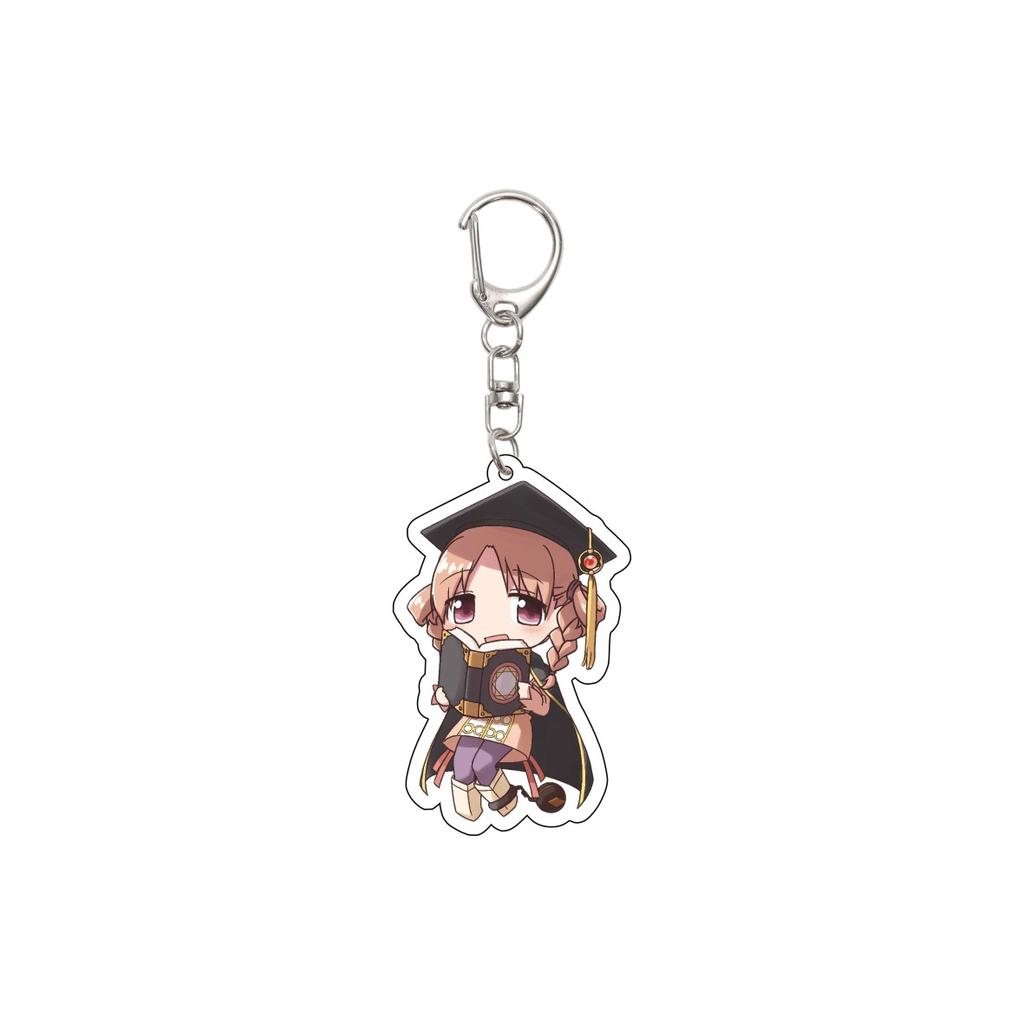 55MM Anime Puella Magi Madok Keychain Kaname Madoka/Akemi Homura/Miki Sayaka Key Chain Acrylic Model Plate Christmas Gifts