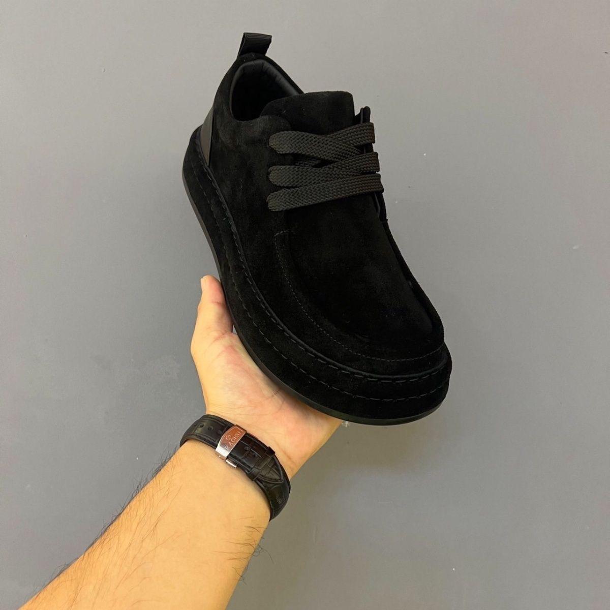 

Business Fashion Men s Casual Board Shoes Autumn Winter New Suede Leather Men Driving Shoes Loafers Quailty Brand Shoes for Man 39 чорний