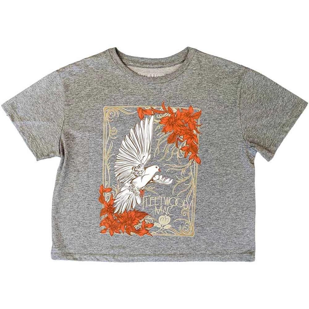 Fleetwood Mac Ladies Crop Top: Dove (Large) XL