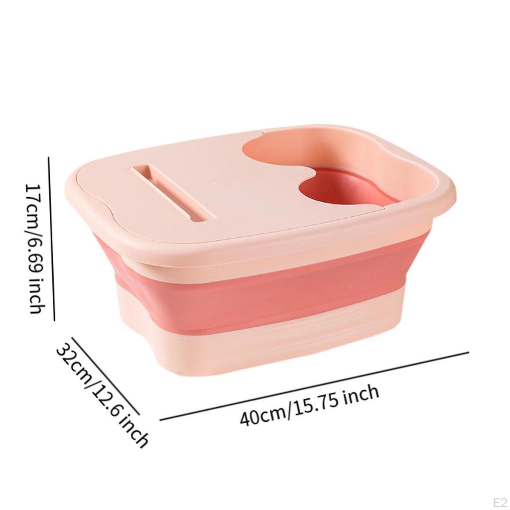 Faltbare Fußbadewanne Badewanne Professional mit Deckel Multifunktions Platzsparend SPA