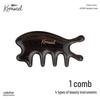 KRRAMEL 4-in-1 Meridian Massage Wooden Comb