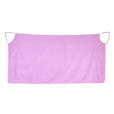 Shoulder Straps Wearable Women Skirt Dress Bath Towel Wrap Spa Beach Purple
