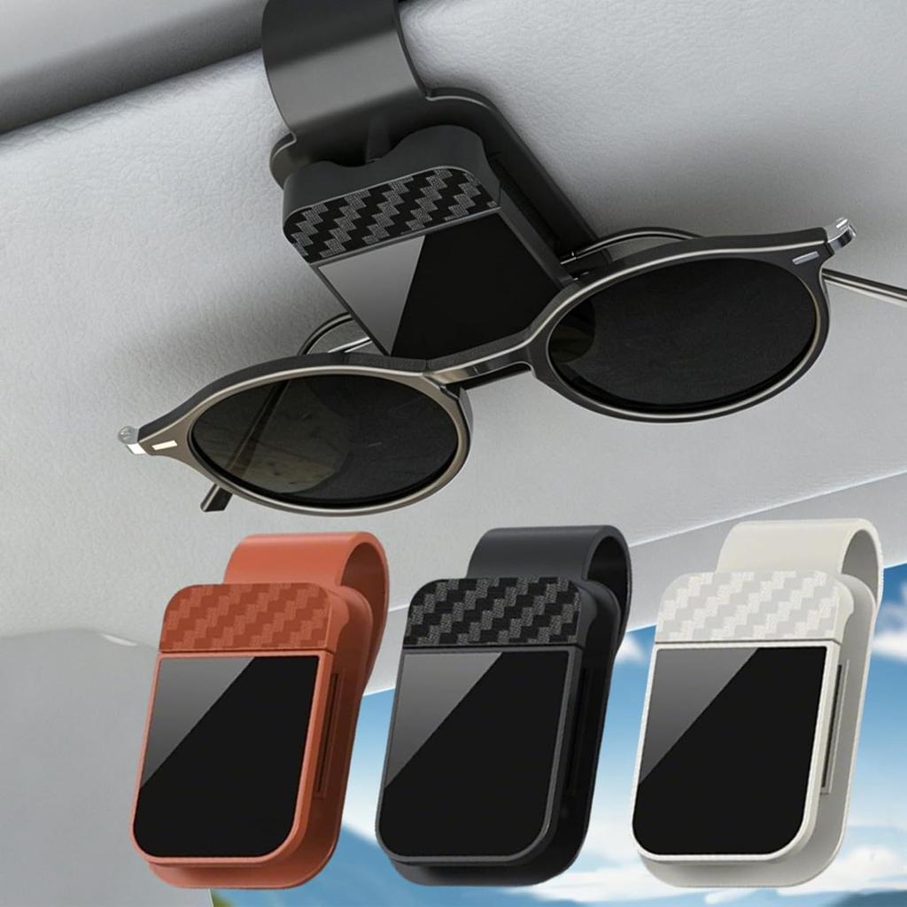 Horizontal Sunshade Car Eyeglass Clip Multifunctional Car Sunglasses Frame Ticket Clip Universal Sunglasses Storage Product
