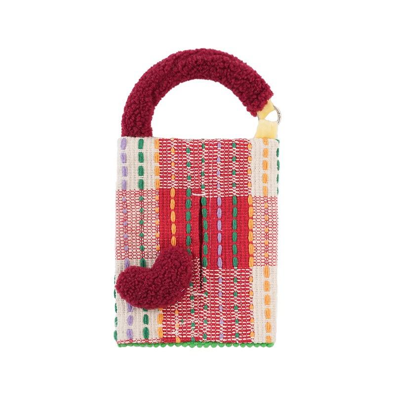 Creative Heart Shape Hanging Backseat Car Tissue Box Multi Functional Tissue Bag
