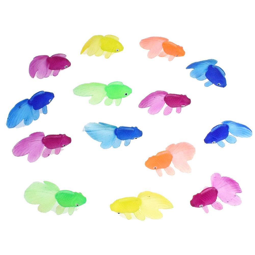 5/10/20 ks/šarže Barevný model zlaté rybky Simulace Měkká guma Zlatá rybka Malá zlatá rybka Dětská hračka Plastová zlatá rybka Dárkové hračky