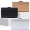 Bolso de Noche de Diamantes Clutch de Boda para Novia Damas Bolso de Mano Metálico para Mujer Bolsos con Pedrería Teléfono Minaudiere Clutch para Fiesta de Boda
