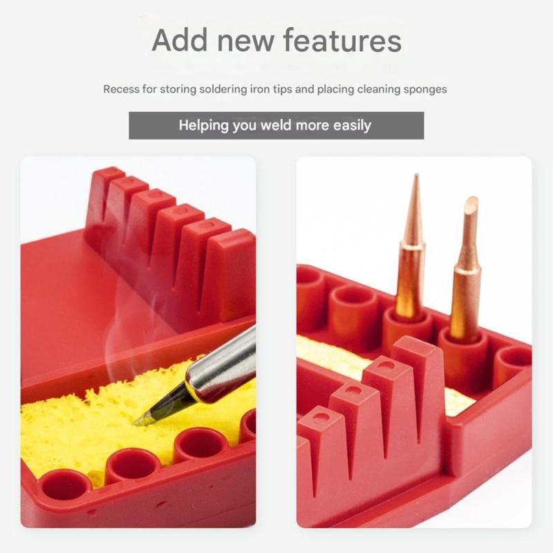 Soldering Tip Stand With Soldering Wire Holder Clamps Secure Storage Rack For Circuit Board Maintenance DIY Projects