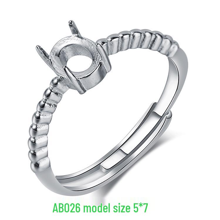 

Овальные оправы для колец из серебра с покрытием 18-каратным золотом для мужчин и женщин с инкрустацией жадеитом и янтарем Adjustable Open Size