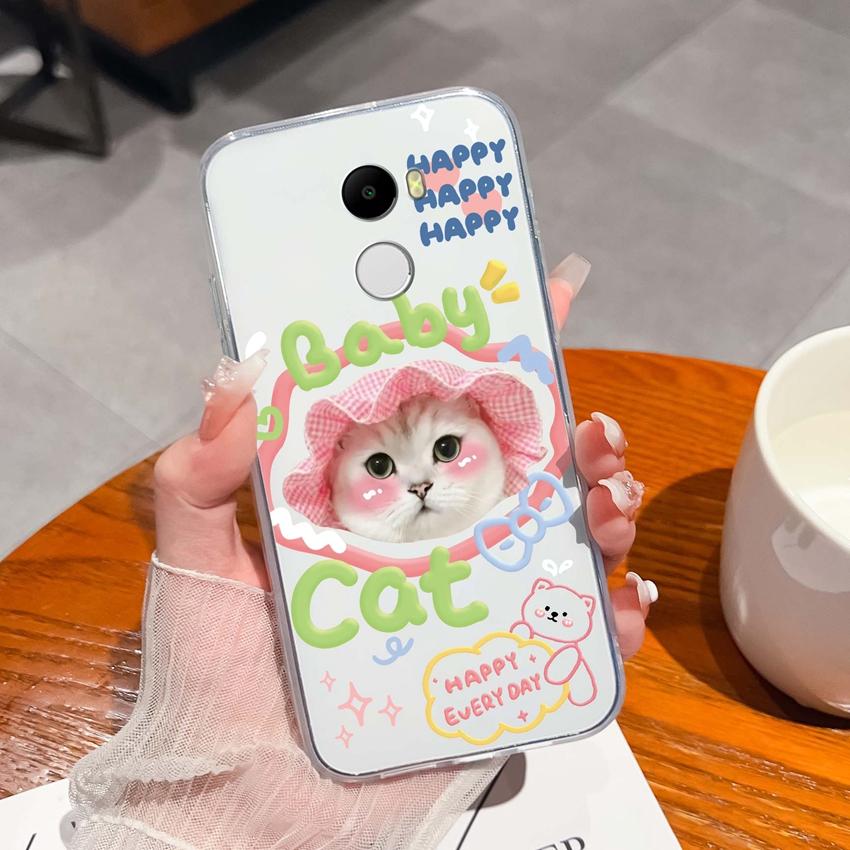 Hülle Für Redmi 4 3 6 Pro 4A 4X 5A 5 Plus K90 Niedliches Haifischkatzenmuster Handyhüllen Weiche Ultra Dünne TPU Silikon Anti-Rutsch-Schale Für Redmi Klare Rückabdeckung