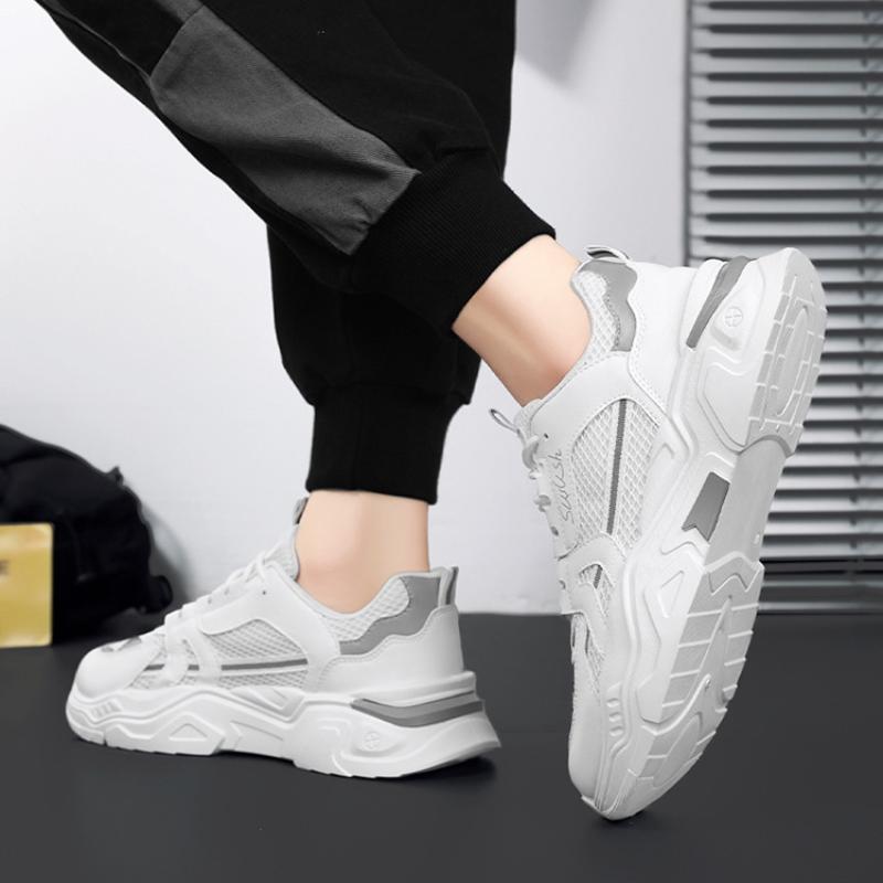 Herren Plateau Mesh Atmungsaktiv Casual Sportschuhe Sommer Neue Outdoor Komfort Vulkanisierte Schuhe Herren Laufschuhe Mode Sneakers