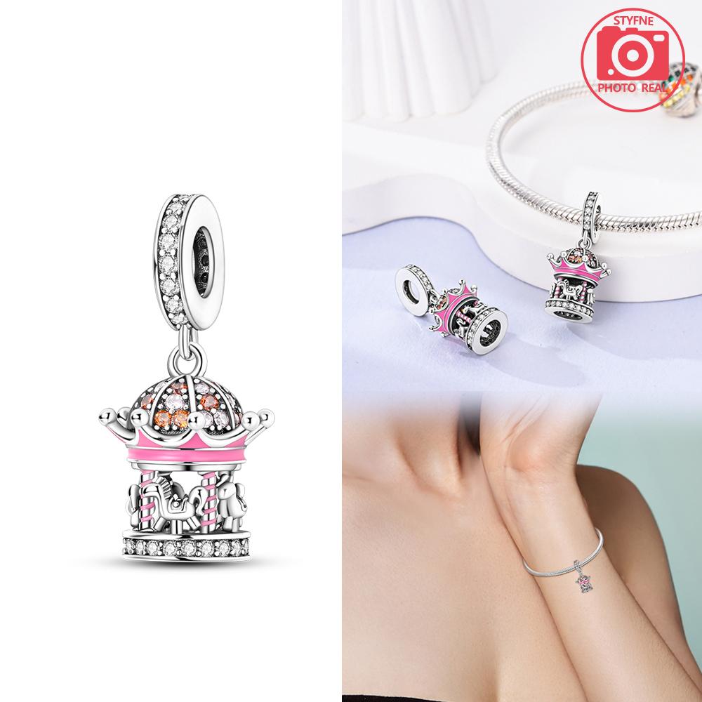 Colour Separation Carousel Pendant Copper Colors For Charms Copper Colors Original Bracelet For Jewelry Making