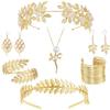 Gold Greek Goddess Hair Jewelry Bridal Earrings Rhinestone Jewelry Set  Hair Accessories