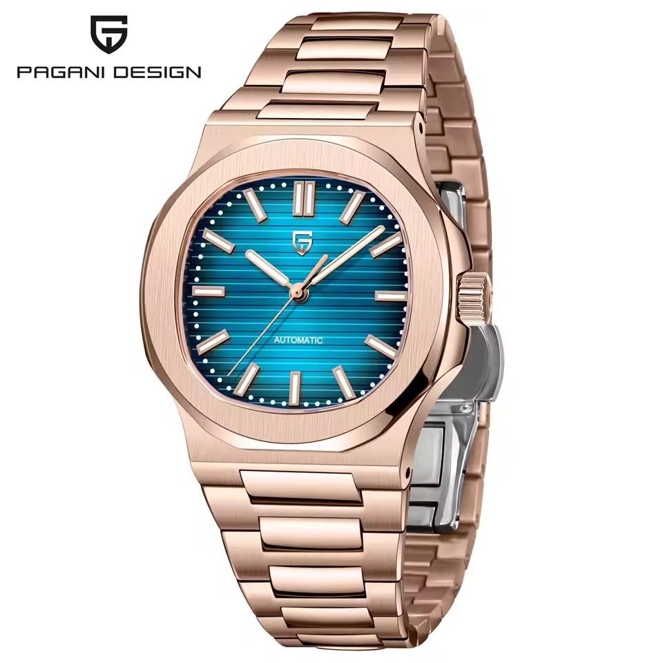PAGANI DESIGN Sport Eleganz Automatische Mechanische Herrenuhr ST16 Uhrwerk Saphir Wasserdichte Uhr 316 Vollstahl Leuchtende Herrenuhr
