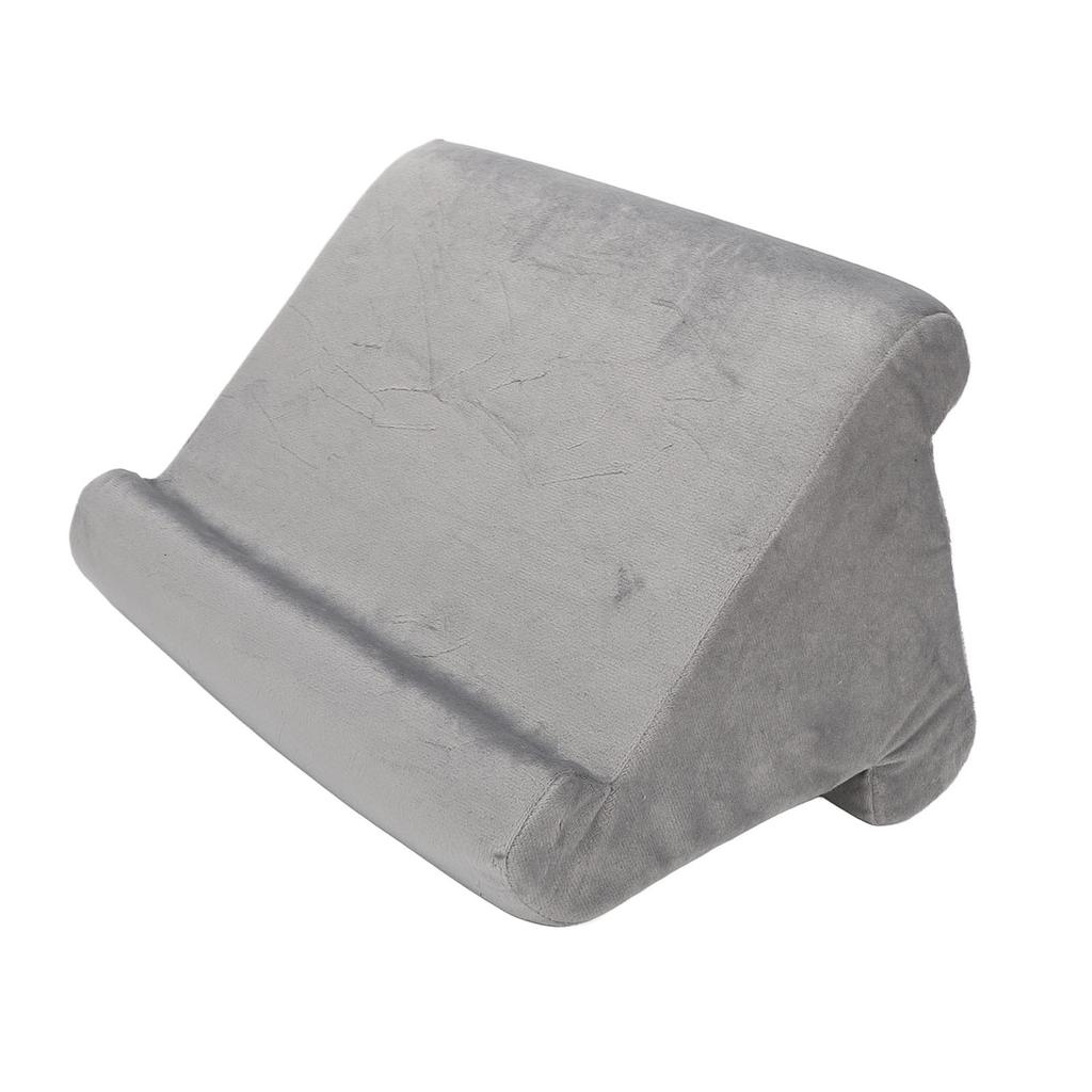 Tablet Pillow Stand Triangular Soft Comfortable Angled Viewing Tablet Reading Pillow Gray