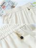 High-Waisted Tencel Pants for Middle-Aged and Elderly Women - Loose Fit, Slimming, Elastic Waistband, Casual Straight-Leg.