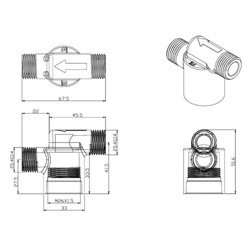 A84E-Digital Display Fauc Et Micro Water Flow Generator Household Sma Rt Tap Bathro Om Shower Head 4 Points Screw Mount