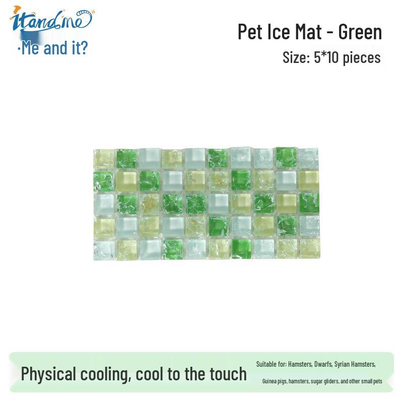 Thickened Ice Crystal Cool Pad for Small Pets: Hamsters, Guinea Pigs, and Rabbits - Ideal for Summer Heat Dissipation