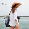 Beach Bag Large Capacity Summer Travel Mesh Tote Bag with Large Pocket Sand-proof Woven Shoulder Handbag