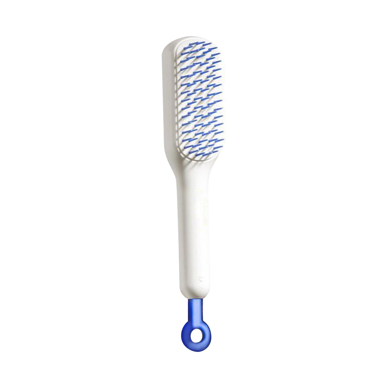 Automatic Cleaning Telescopic Comb, One-pull Lifting Retractable Comb, Easy Clean Retractable -Static Massage Comb