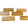 Scatola portaoggetti per trucchi, portapenne, scatola portaoggetti in legno cavo, cassetto per gioielli, portapenne, cancelleria, scatola regalo per la scuola