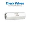 AW® 304 Stainless Steel Female Thread BSPP Check Valve One Way Non-retrun Valves 1/8" 1/4" 3/8" 1/2" 3/4" 1" 150psi