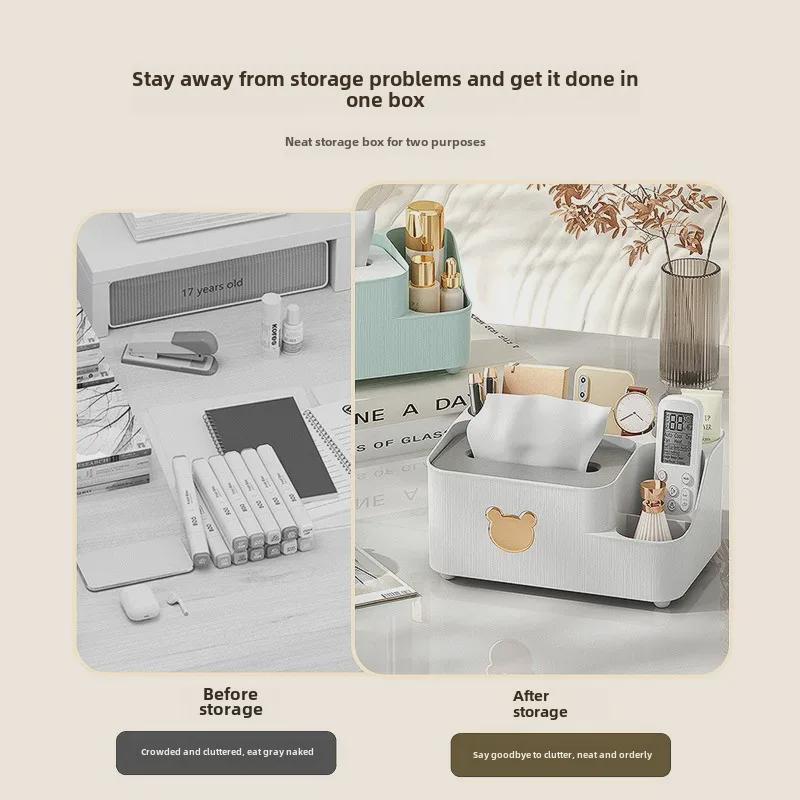 Úložný box na kreativní ubrousky a dálkové ovládání pro obývací pokoj nebo konferenční stolek v restauraci