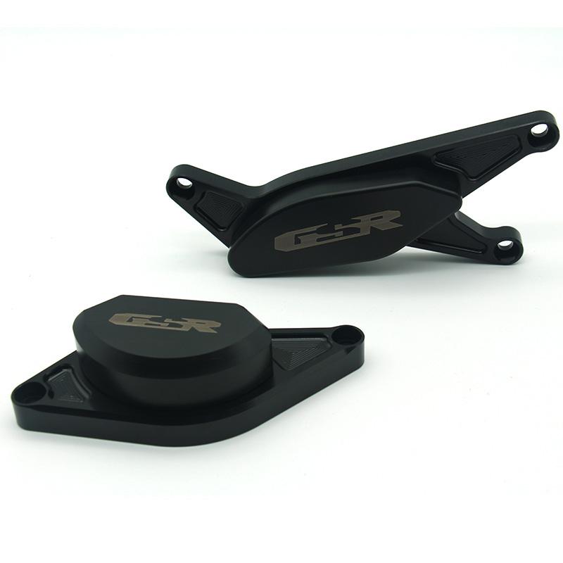 Para SUZUKI GSR400 GSR600 GSR 400 600 2006 2007 2008 2009 2010 2011 2012 Conjunto Completo Motor Crash Pads Quadro sliders Prote
